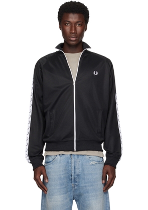 Fred Perry Black Taped Track Jacket