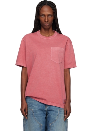 Carhartt Work In Progress Red Torion Pocket T-shirt