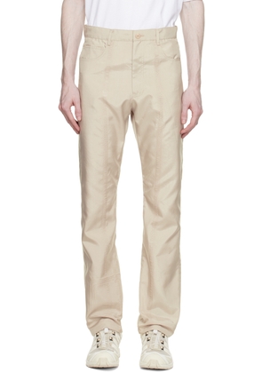 KANGHYUK Beige Airbag Trousers