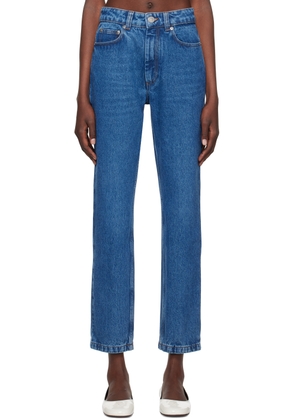 AMI Paris Blue Classic Fit Jeans