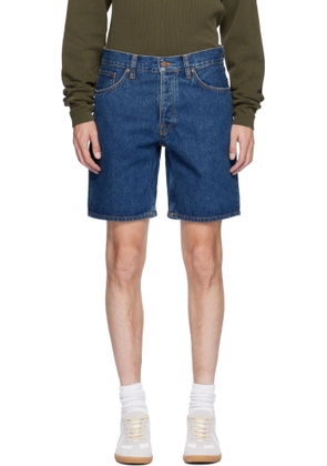 Nudie Jeans Blue Seth Denim Shorts