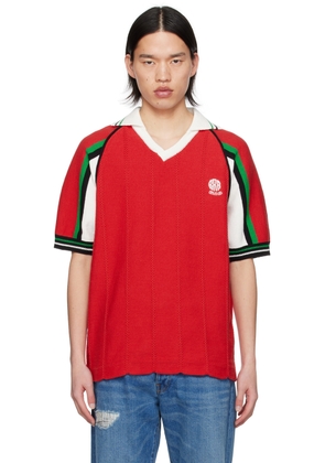RICE NINE TEN Red Soccer Jersey Polo
