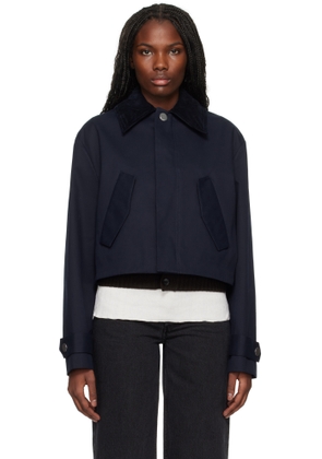 AMI Paris Navy Short Jacket