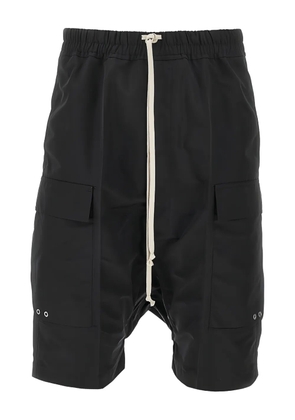 Rick Owens drawstring cargo-pocket shorts - Black