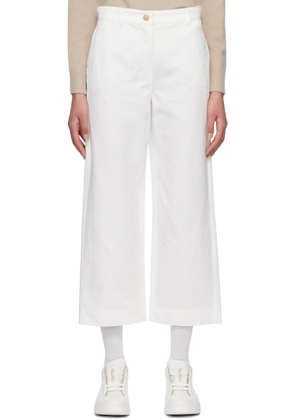Max Mara White Sospiro Trousers
