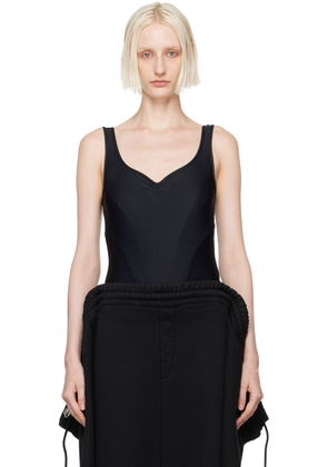 ALAINPAUL Black Justaucorps Bodysuit