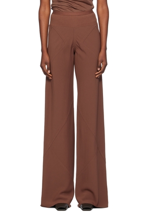 Rick Owens Brown Porterville Cady Bias Lounge Pants