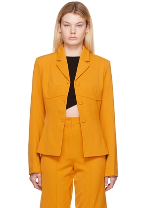 Olēnich Orange Fitted Blazer