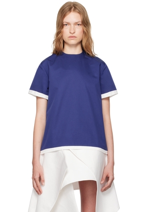 LII SSENSE Exclusive Navy Heavy Twill T-shirt