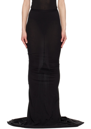 Rick Owens Black Pillar Maxi Skirt
