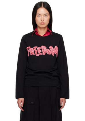 Comme des Garçons Shirt Black 'Freedom' Sweater
