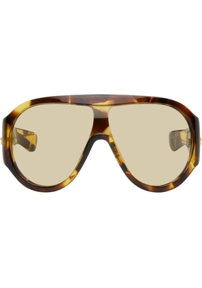 Bottega Veneta Brown Mask Sunglasses