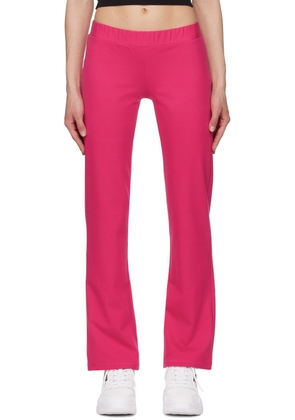Versace Jeans Couture Pink Crystal-Cut Lounge Pants