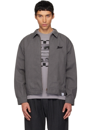 Neighborhood Gray Zip Denim Work Jacket