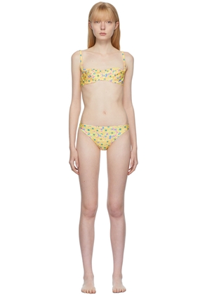 Mirror Palais SSENSE Exclusive Multicolor Girasoli Sweetheart Bikini