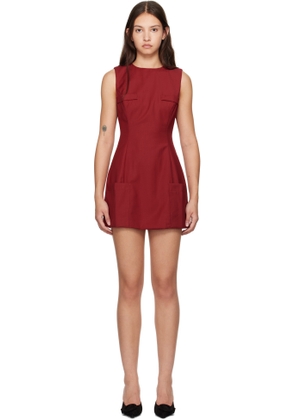 GUIZIO Red Rowan Minidress