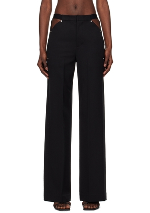 Dion Lee Black Pierced Stud Trousers