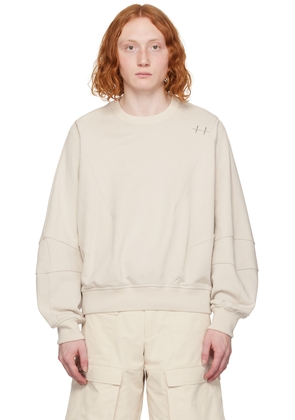 HELIOT EMIL Beige Plicate Sweatshirt