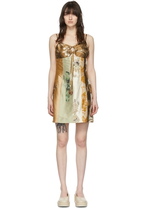 Maiden Name Beige Sonia Mini Dress