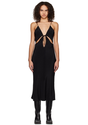 Christopher Esber Black Triquetra Midi Dress