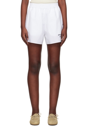 Off-White White Poplin Shorts
