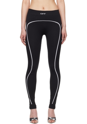 Off-White Black Stamp Seamless Sport Leggings