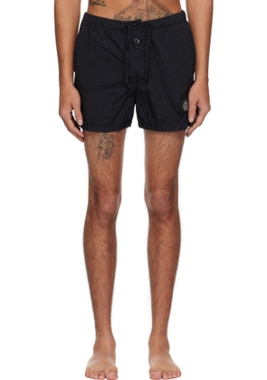 Stone Island Black Nylon Metal ECONYL Swim Shorts