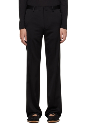 Dries Van Noten Black Creased Trousers