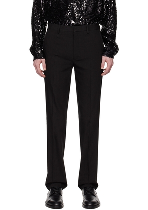 Dries Van Noten Black Creased Trousers