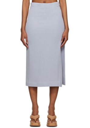 THIRD FORM Blue Mode Split Side Midi Skirt
