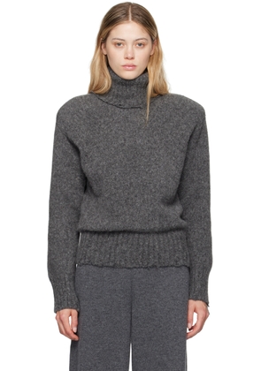 Stella McCartney Gray Distressed Turtleneck