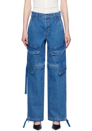 Dion Lee Blue Parachute Jeans