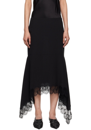 Stella McCartney Black Asymmetric Midi Skirt