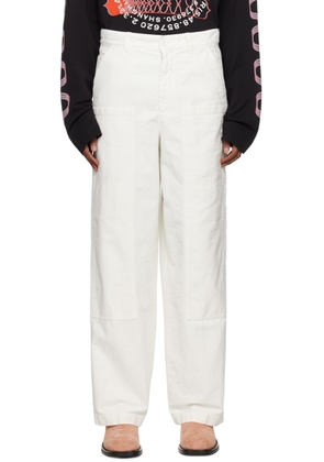 Dries Van Noten Off-White Hammer Loop Cargo Pants