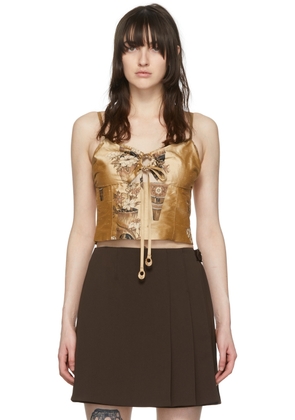 Maiden Name SSENSE Exclusive Beige Sonia Tank Top