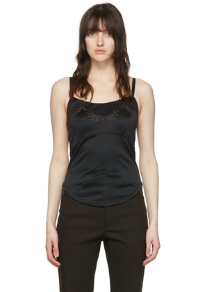 Maiden Name SSENSE Exclusive Black Naomi Camisole