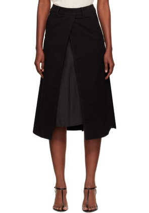 GIA STUDIOS Black Grace Midi Skirt