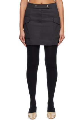 System Gray Cargo Pocket Miniskirt