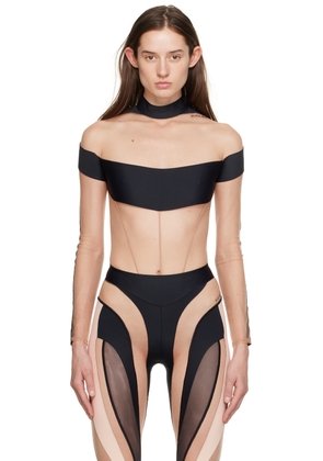 Mugler Black Illusion Bodysuit