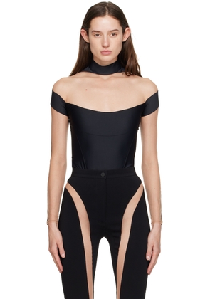 Mugler Black Illusion Bodysuit