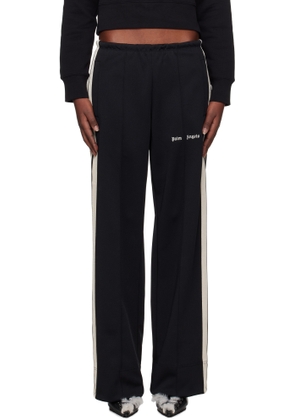 Palm Angels Black Logo Loose Track Pants