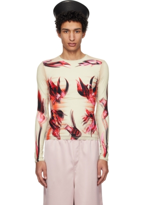 Jean Paul Gaultier Multicolor Flower Body Morphing T-shirt