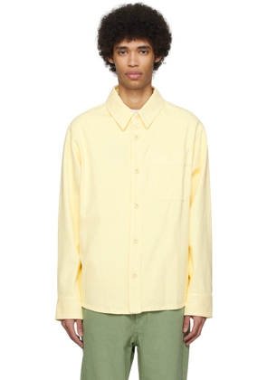 A.P.C. Yellow Basile Brodée Poitrine Denim Shirt