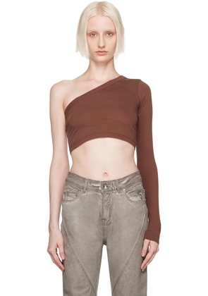 Rick Owens Brown Porterville Ziggy Long Sleeve T-Shirt
