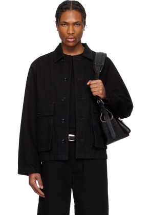 LEMAIRE Black Boxy Denim Jacket