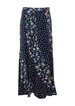 Rixo Gracella floral midi skirt - Blue