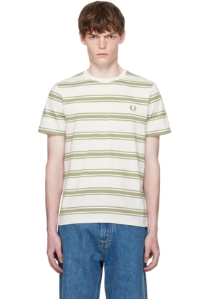 Fred Perry Off-White Fine Stripe T-shirt