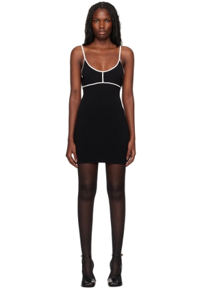Paris Georgia Black Elemental Colour Contrast Minidress