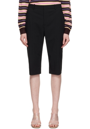 Sandy Liang Black Melvin Capri Shorts