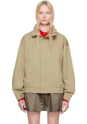 Sandy Liang Beige Papas Jacket
